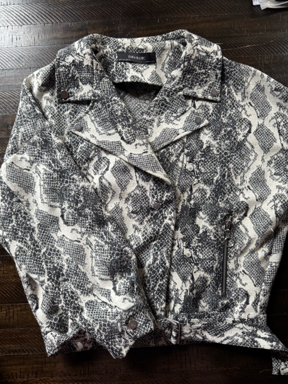 Zara Snake-Print Jacket